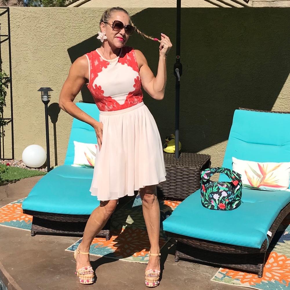 Ted Baker pink/coral Dress - Picture 5 of 8